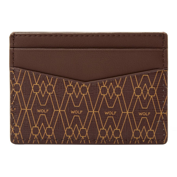 WOLF Signature Vegan Brown Cardholder