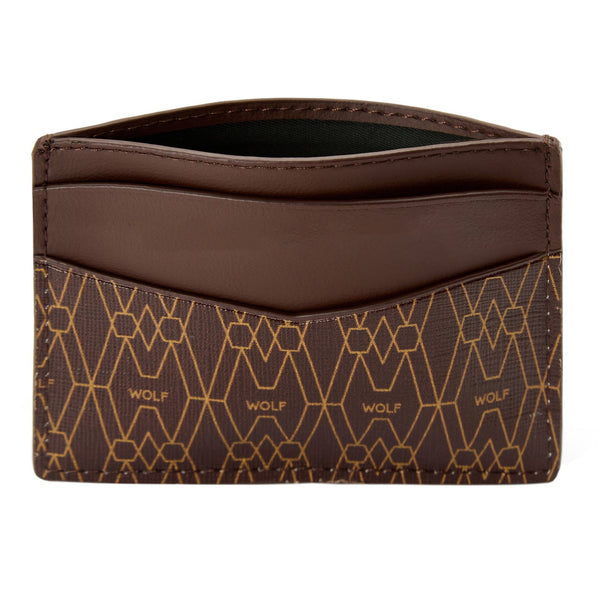 WOLF Signature Vegan Brown Cardholder