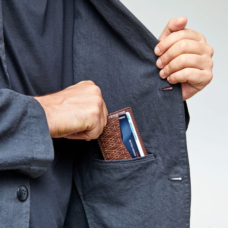 WOLF Signature Vegan Brown Cardholder