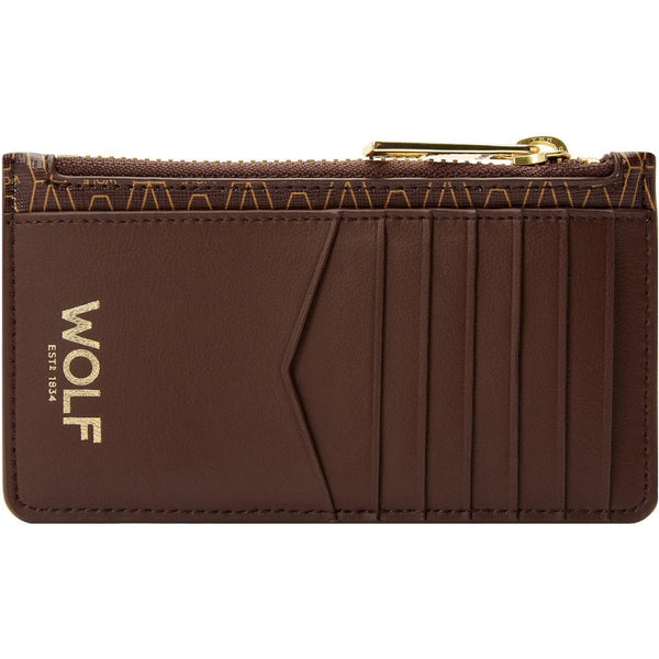 WOLF Signature Vegan Brown Zip Case