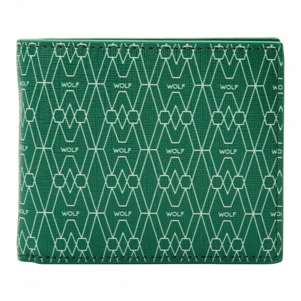 WOLF Signature Vegan Green Billfold Coin Wallet