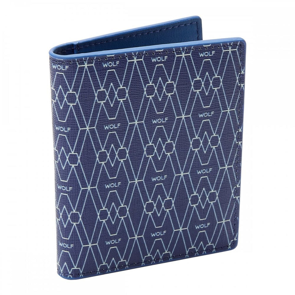 WOLF Signature Vegan ID Blue Card Case