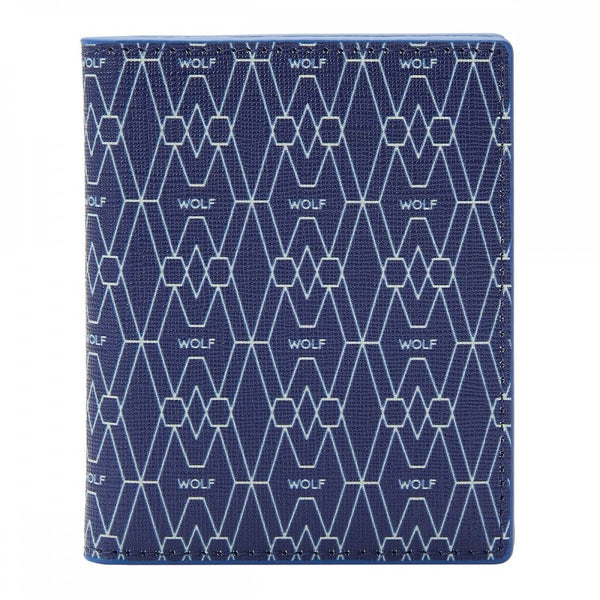 WOLF Signature Vegan ID Blue Card Case