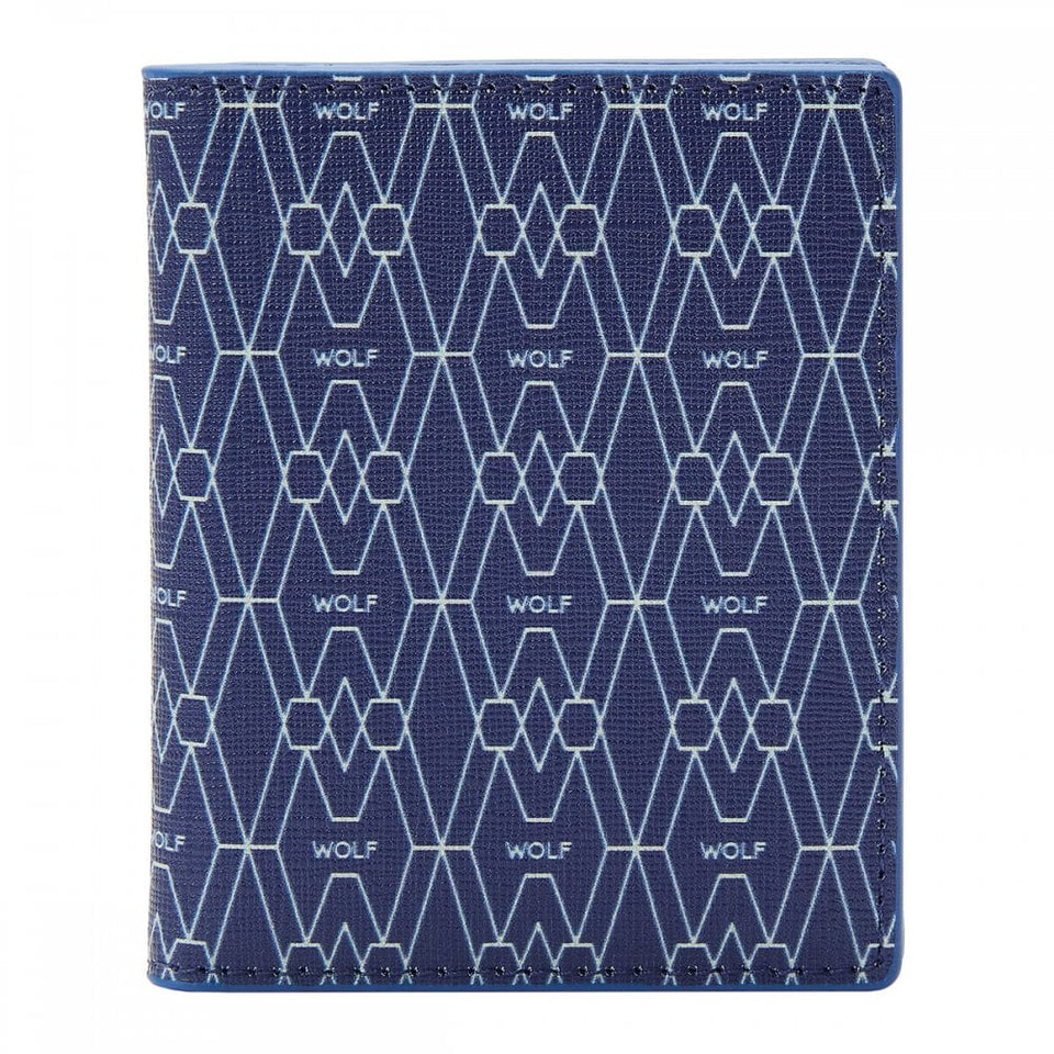 WOLF Signature Vegan ID Blue Card Case