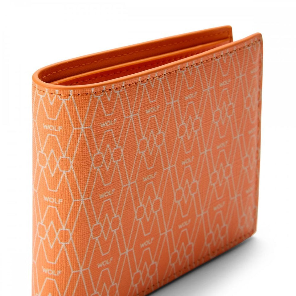 WOLF Signature Vegan Orange Billfold Coin Wallet