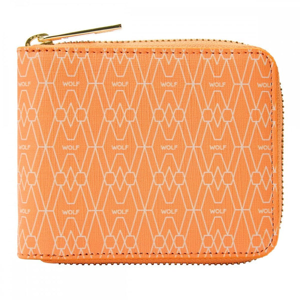 WOLF Signature Vegan Orange Zip Around Wallet