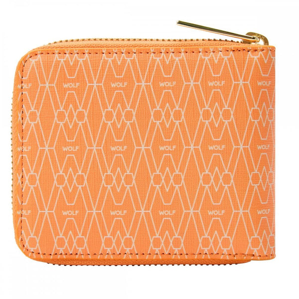 WOLF Signature Vegan Orange Zip Around Wallet