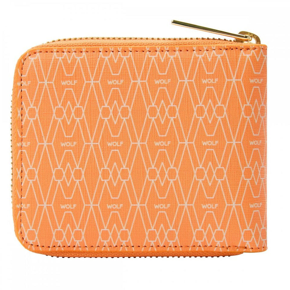 WOLF Signature Vegan Orange Zip Around Wallet