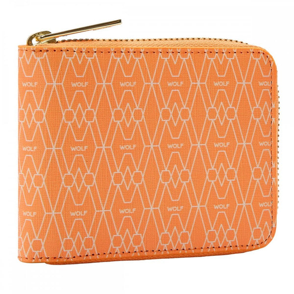 WOLF Signature Vegan Orange Zip Around Wallet