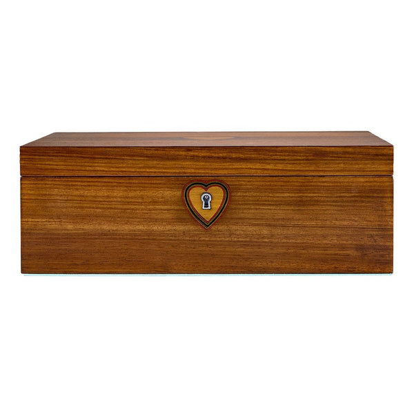 WOLF Sleeping Beauty Walnut Wood Ballet Musical Jewellery Box