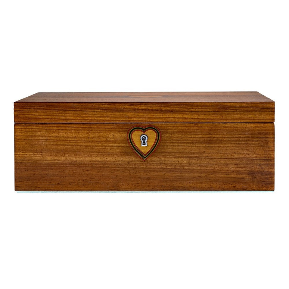 WOLF Sleeping Beauty Walnut Wood Ballet Musical Jewellery Box