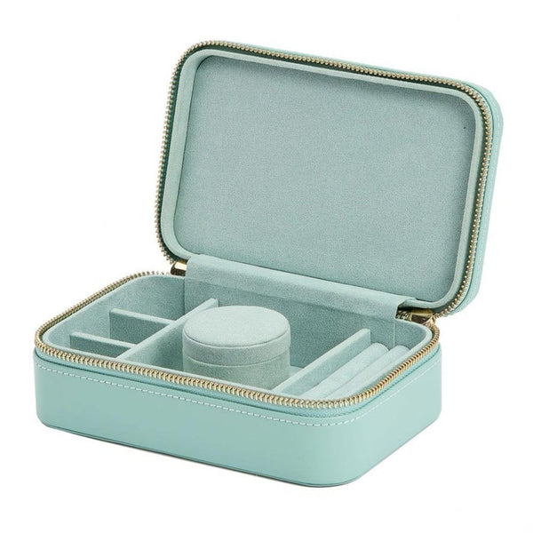 WOLF Sophia Travel Zip Jade Jewellery Case