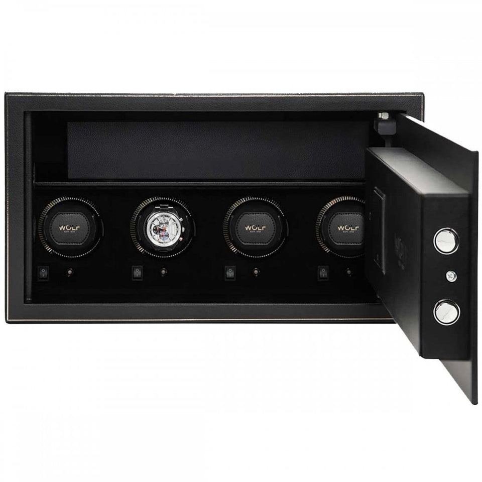 WOLF The Den 4 Piece Watch Winder Safe