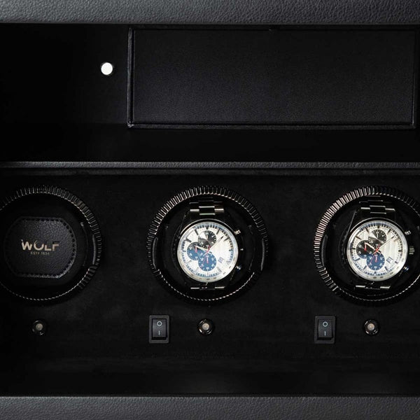 WOLF The Den 4 Piece Watch Winder Safe