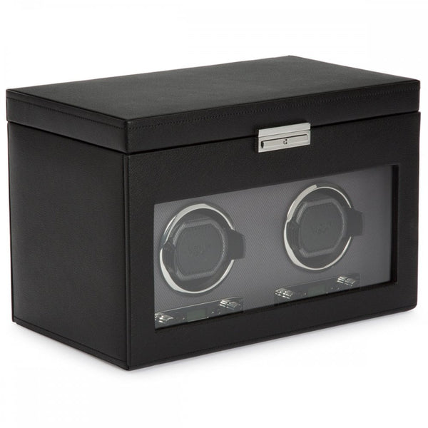 WOLF Viceroy Double Watch Winder With Storage
