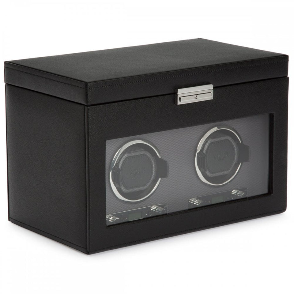WOLF Viceroy Double Watch Winder With Storage