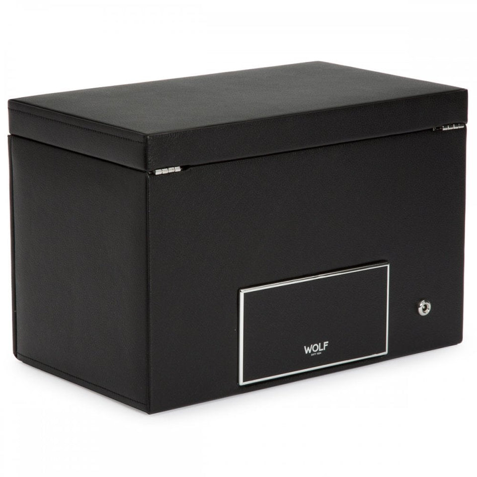 WOLF Viceroy Double Watch Winder With Storage