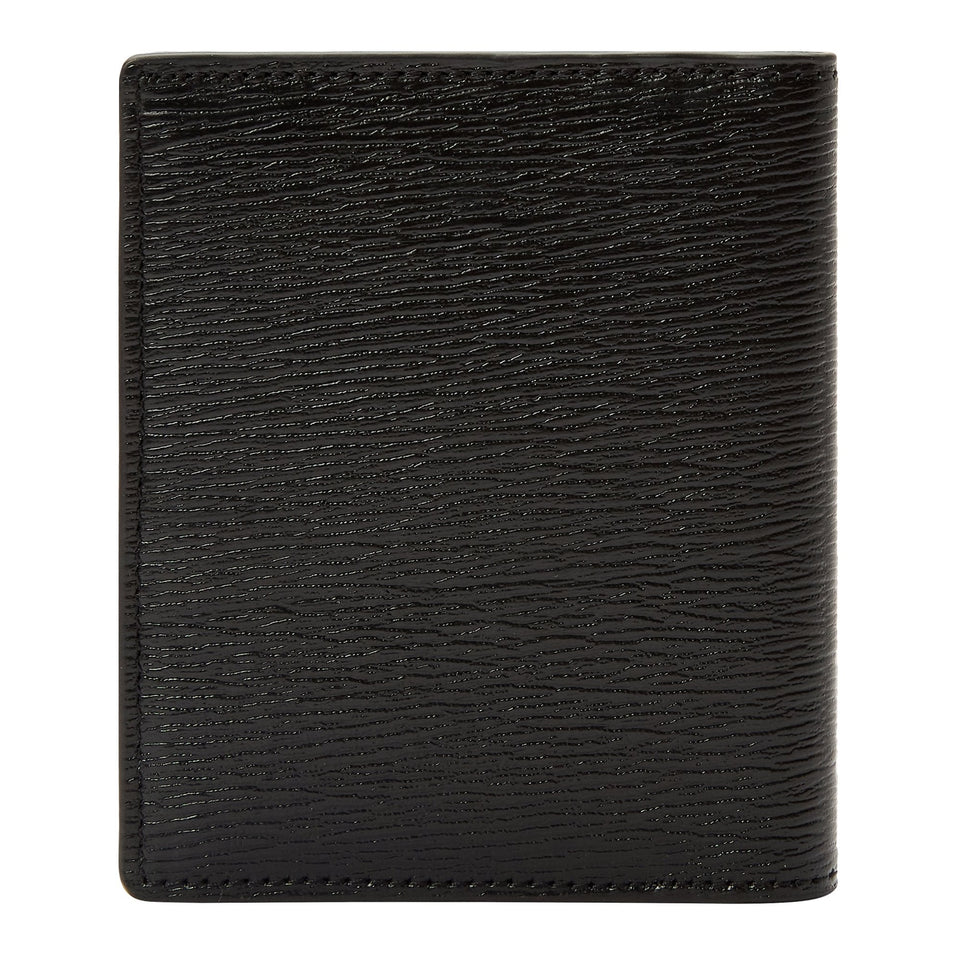 WOLF W Black ID Leather Card Case