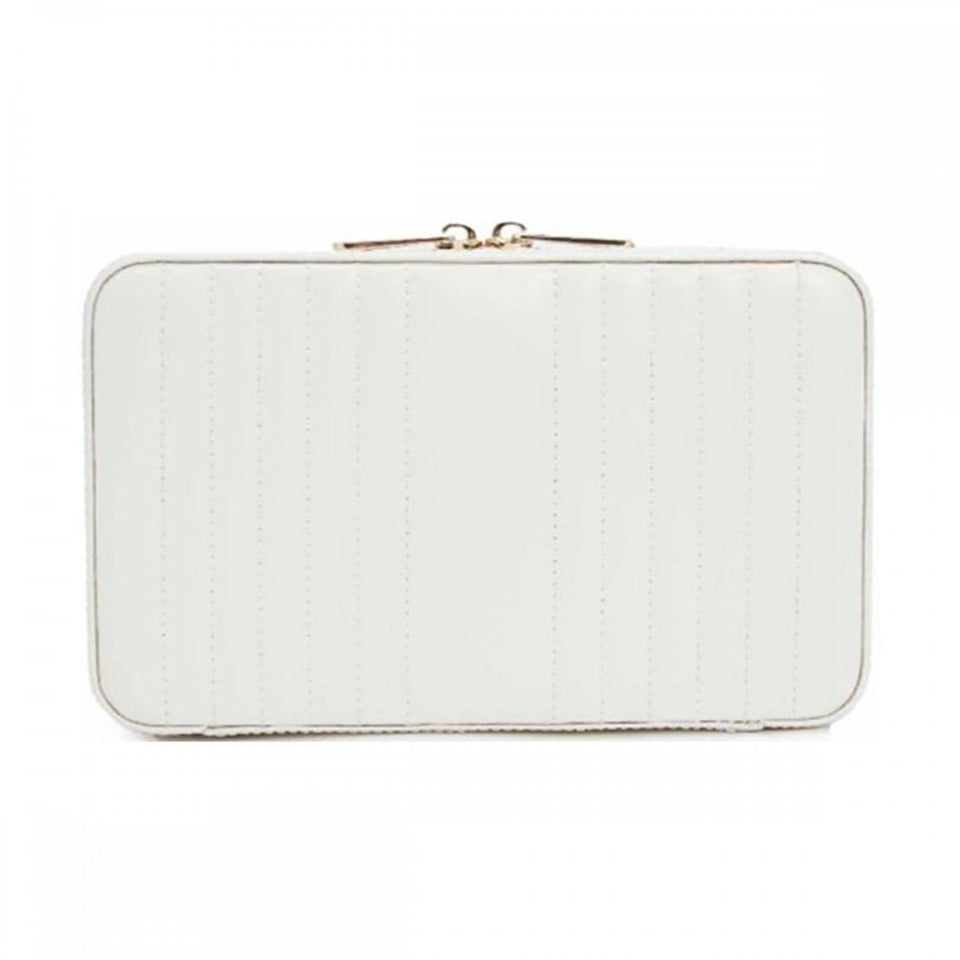 WOLF White Maria Medium Zip Case