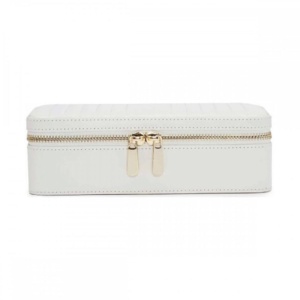 WOLF White Maria Medium Zip Case