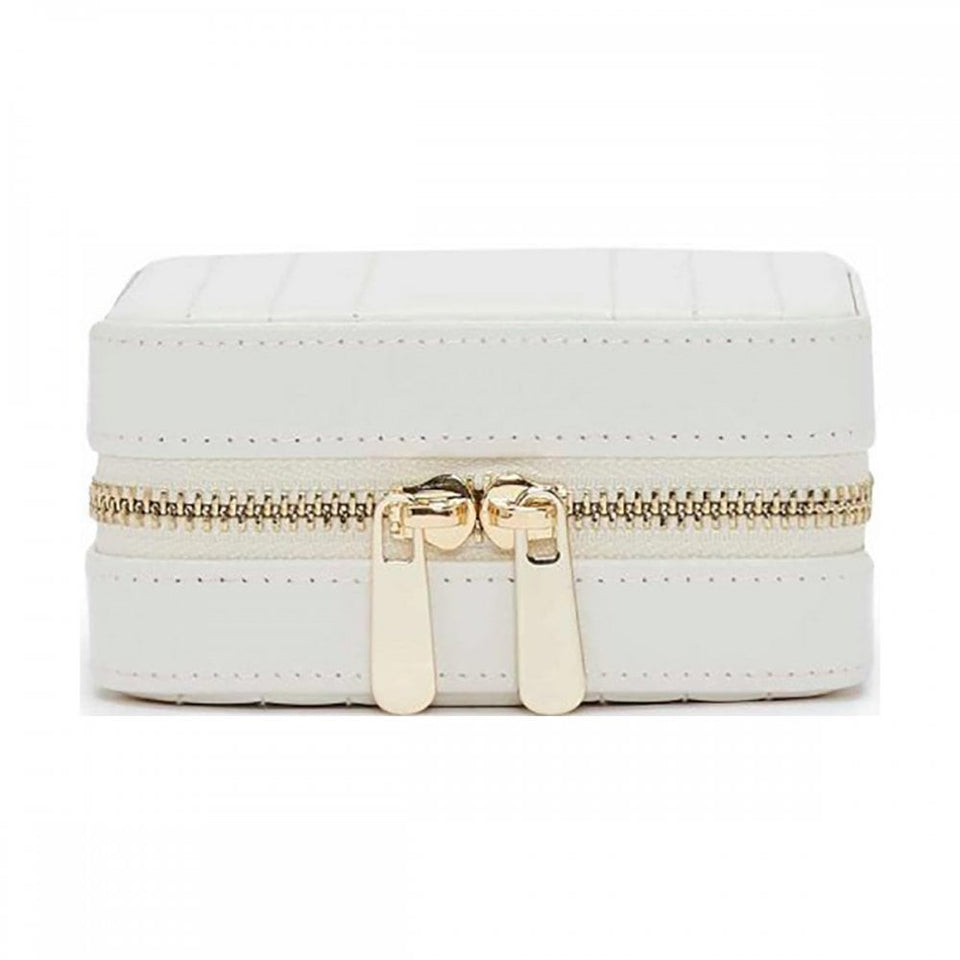 WOLF White Maria Small Zip Case