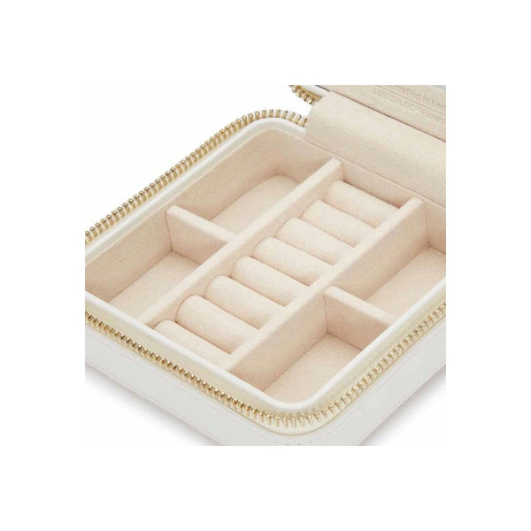 WOLF White Maria Small Zip Case
