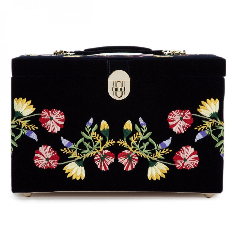 WOLF Zoe Indigo Large Jewellery Box