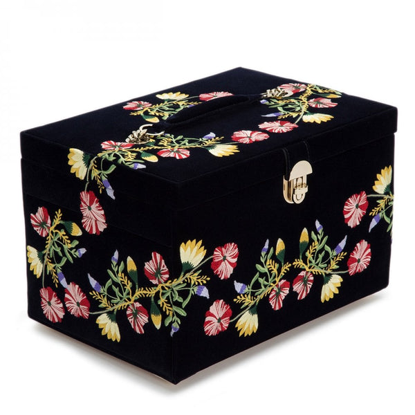 WOLF Zoe Indigo Large Jewellery Box