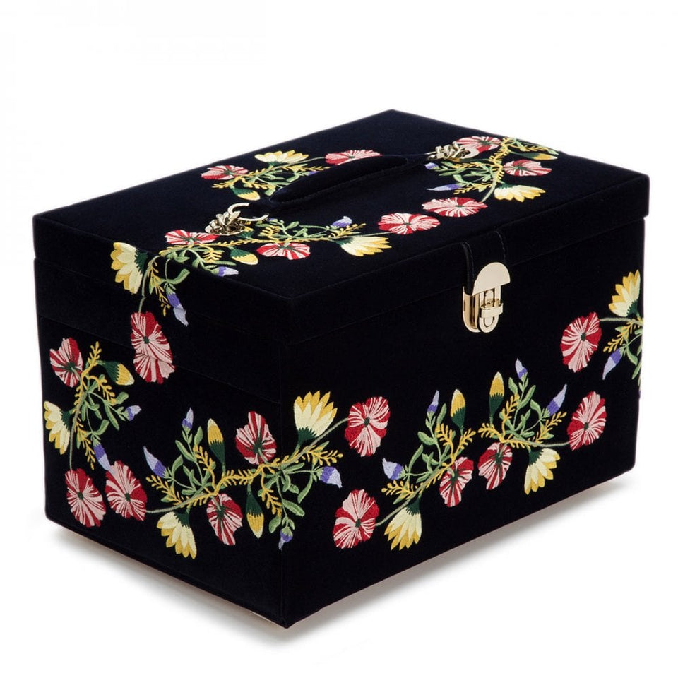 WOLF Zoe Indigo Large Jewellery Box