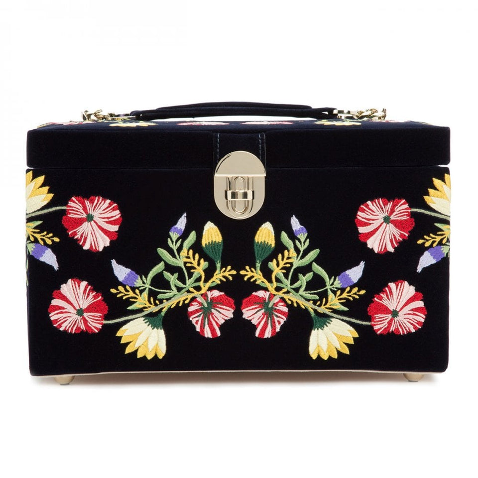 WOLF Zoe Indigo Medium Jewellery Box