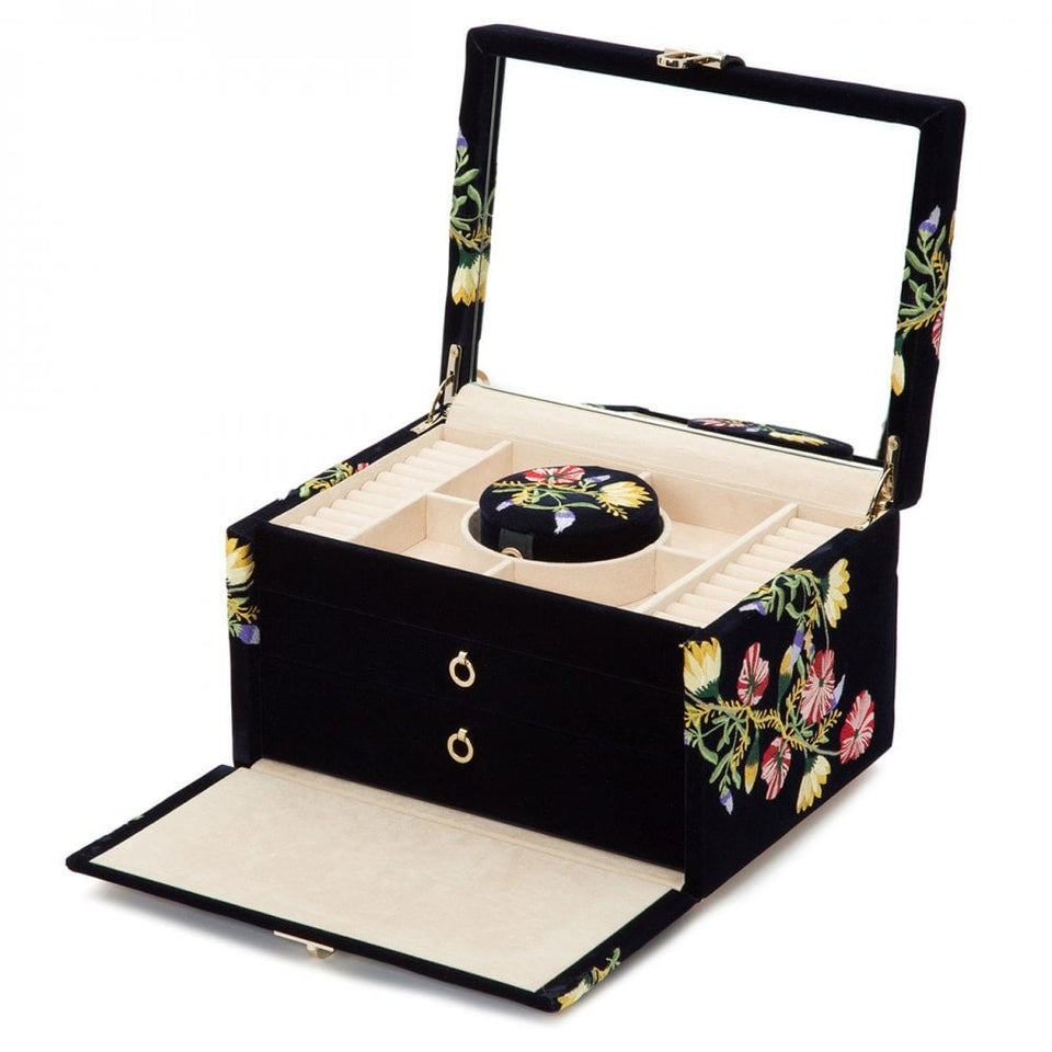 WOLF Zoe Indigo Medium Jewellery Box