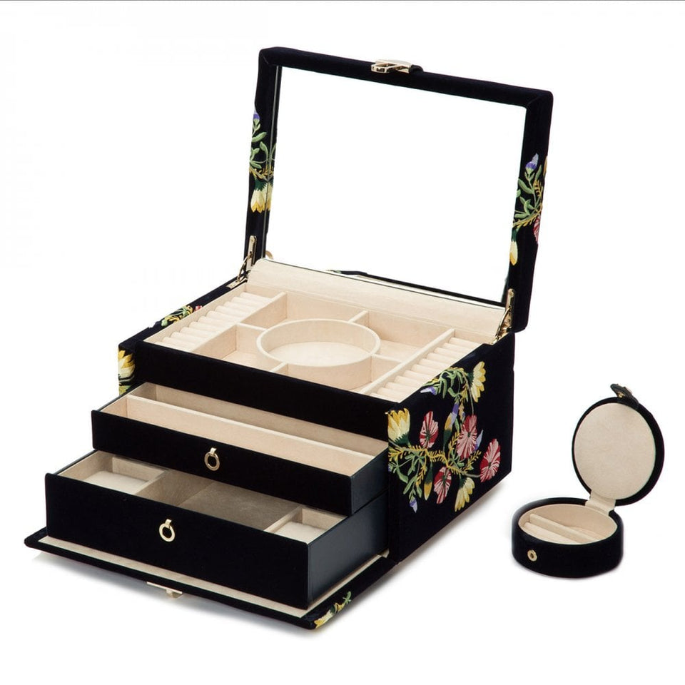 WOLF Zoe Indigo Medium Jewellery Box