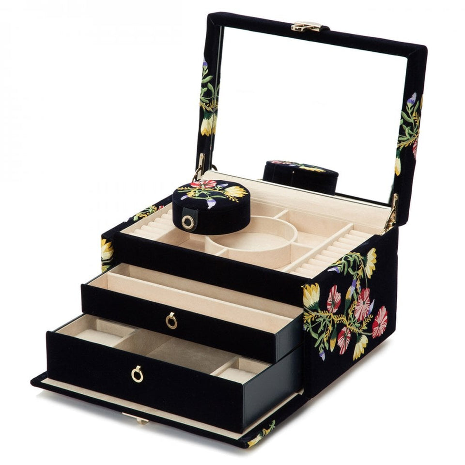 WOLF Zoe Indigo Medium Jewellery Box