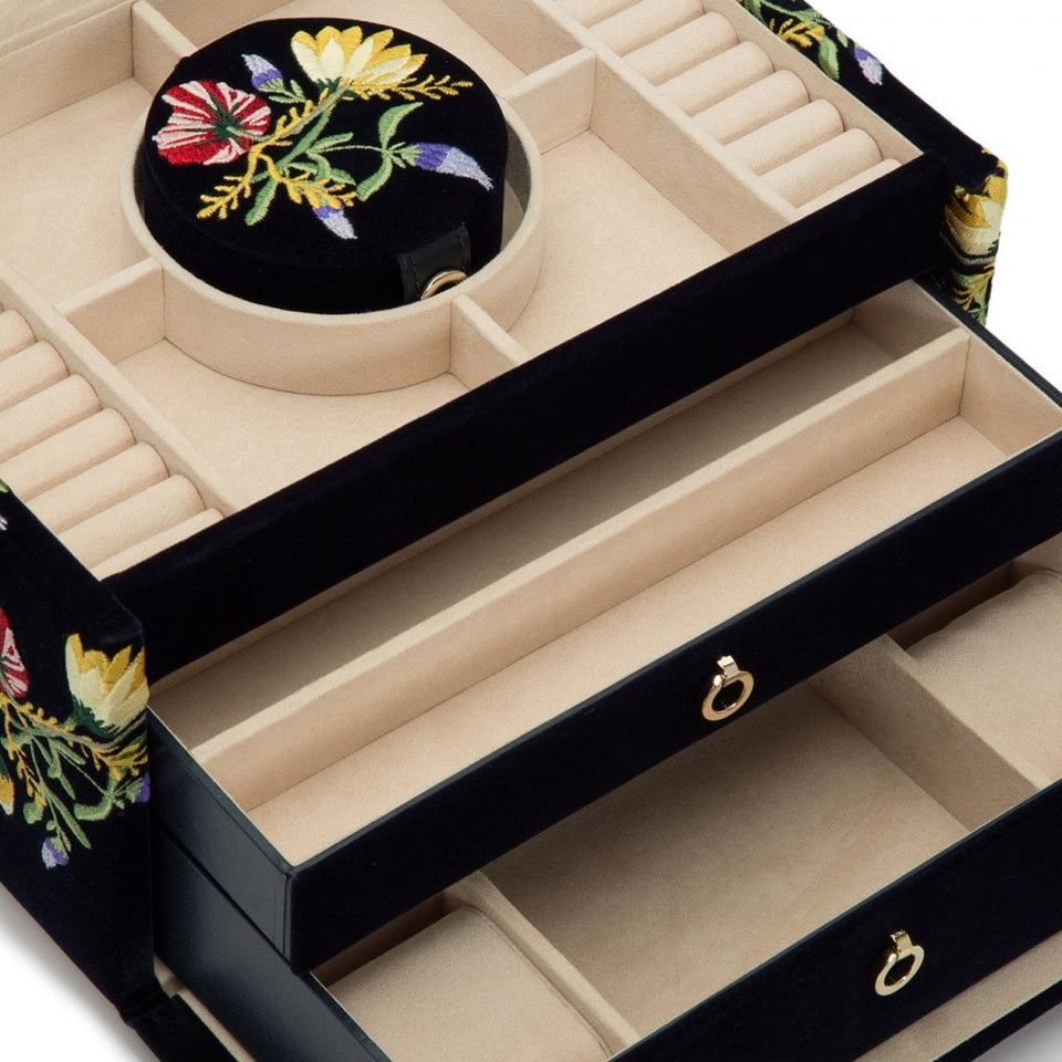 WOLF Zoe Indigo Medium Jewellery Box