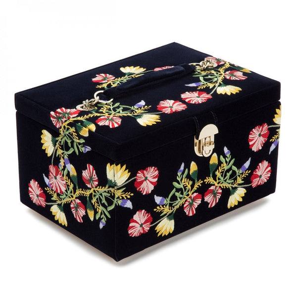 WOLF Zoe Indigo Medium Jewellery Box