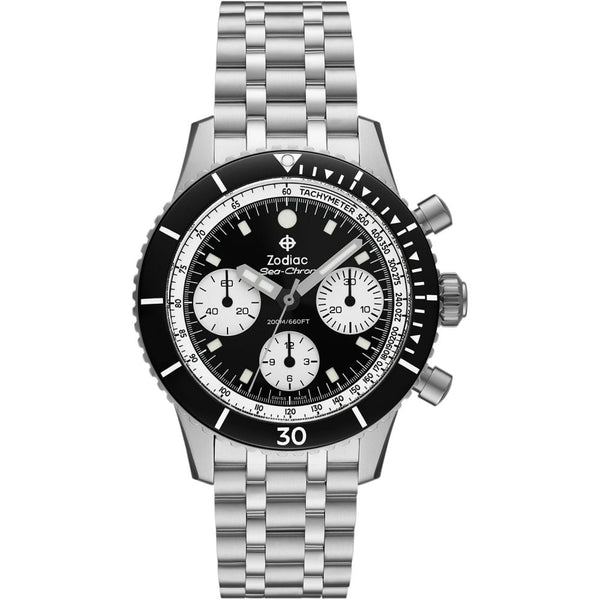 Zodiac Men's SEA-CHRON Black 42mm Watch