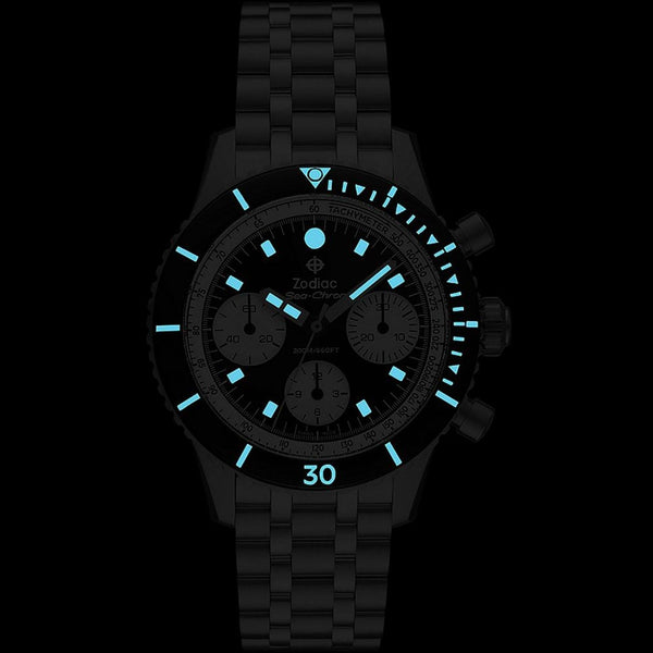 Zodiac Men's SEA-CHRON Black 42mm Watch