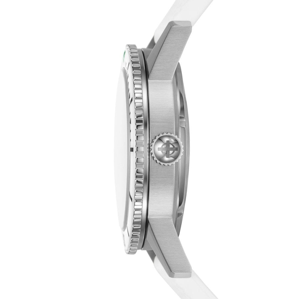 Zodiac SUPER SEA WOLF COMPRESSION White Rubber 40mm Automatic Watch