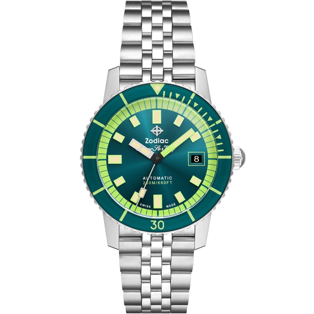 Zodiac SUPER SEA WOLF COMPRESSION Diver Men's 40mm Automatic Watch