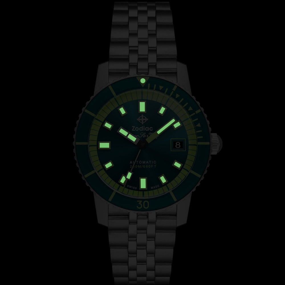 Zodiac SUPER SEA WOLF COMPRESSION Diver Men's 40mm Automatic Watch