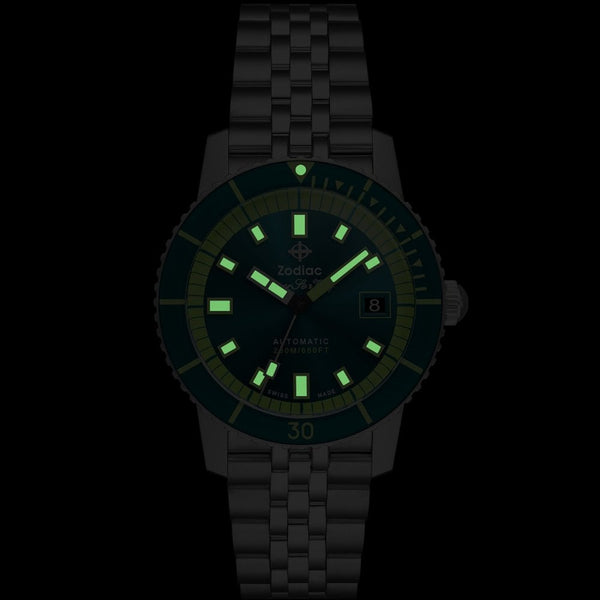 Zodiac SUPER SEA WOLF COMPRESSION Diver Men's 40mm Automatic Watch