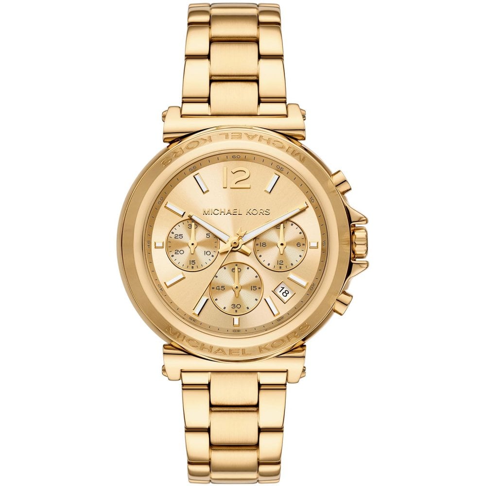 Michael Kors Ladies Maren Gold Plated 40mm Bracelet Watch MK7493 