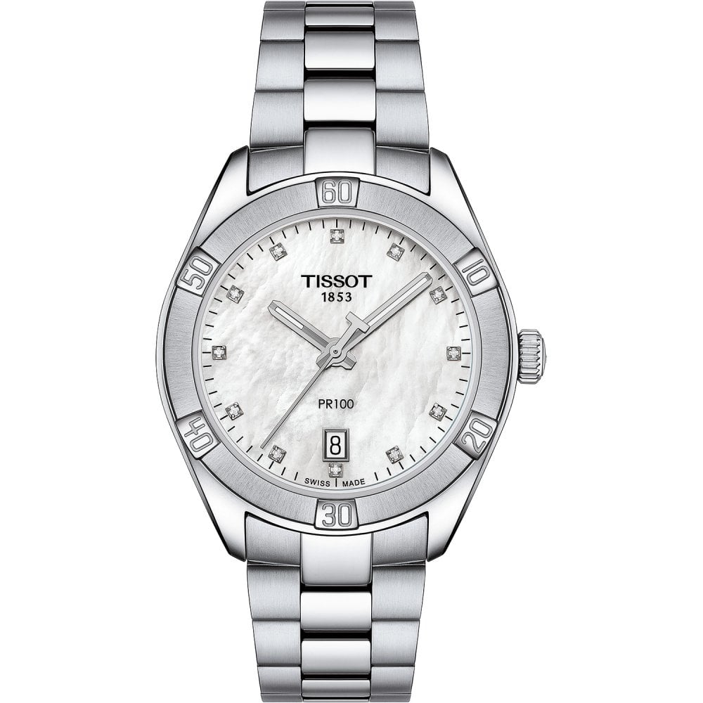 Tissot Women's PR 100 Swiss Made Quartz MOP Dial Bracelet Watch main image 1